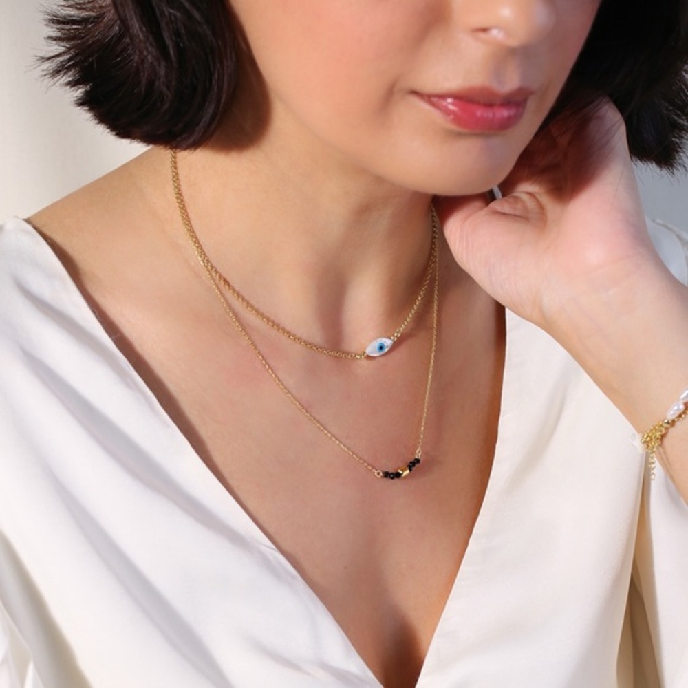 Evil Eye Gold Vermeil Necklace